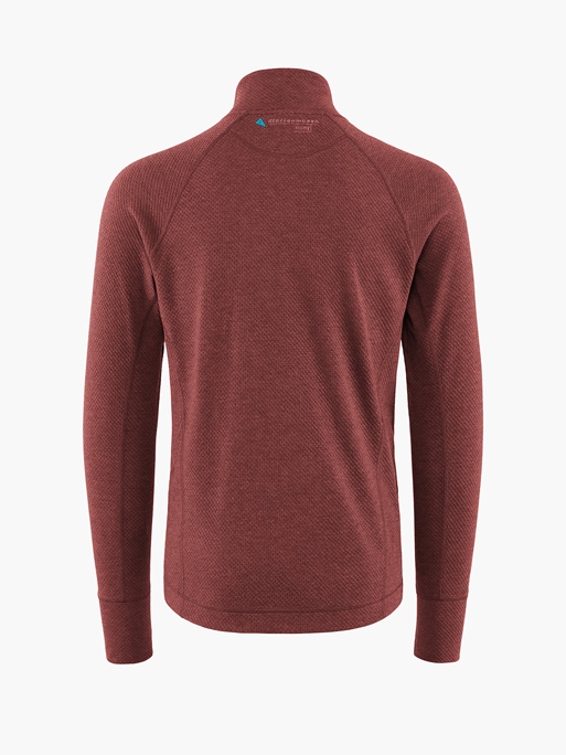 10055 - Huge Half Zip Sweater M's - Madder Red