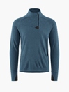 10055 - Huge Half Zip Sweater M's - Monkshood Blue