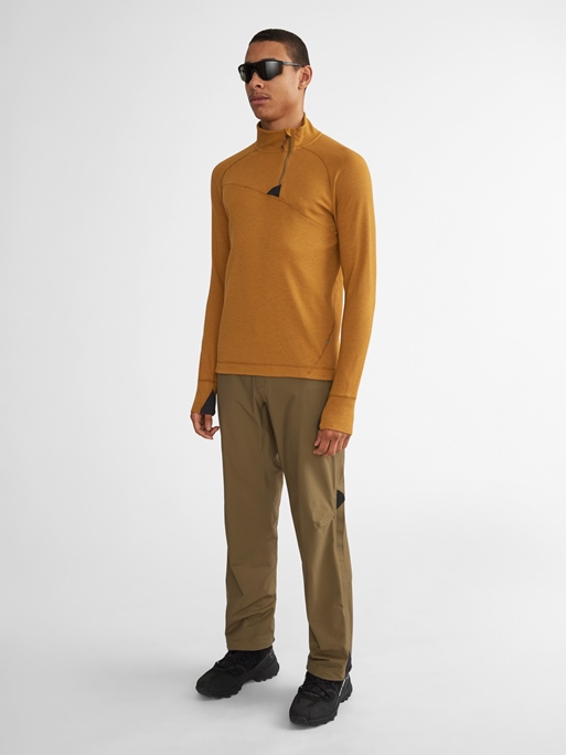 10055 - Huge Half Zip Sweater M's - Silver Green