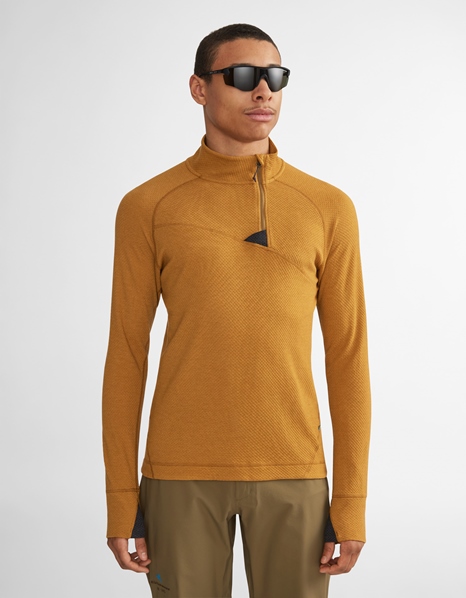 10055 - Huge Half Zip Sweater M's - Monkshood Blue