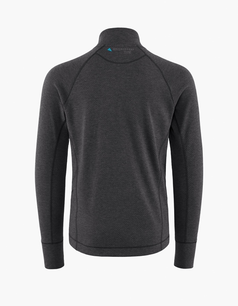 10055 - Huge Half Zip Sweater M's - Raven-White Clay