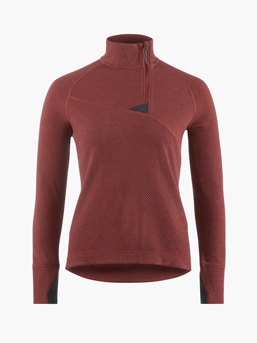 10056 - Huge Half Zip Sweater W's - Madder Red