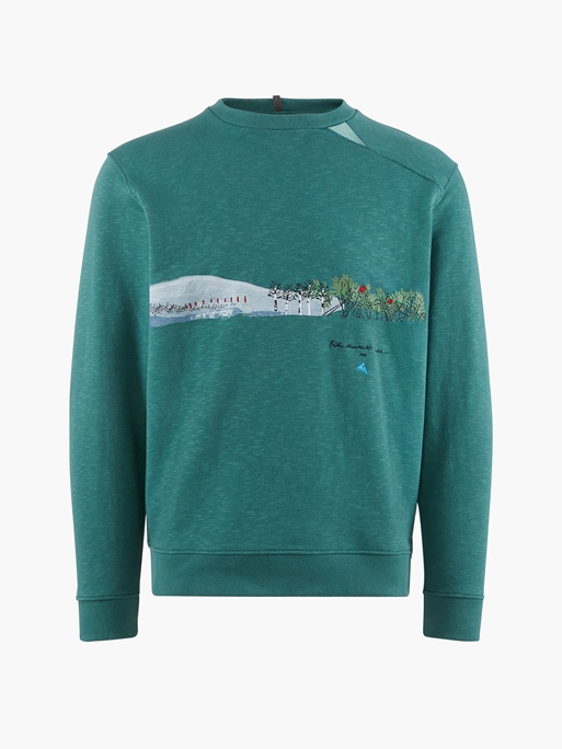 10307 - Turid Crew Sweater Britta M's - Deep Green