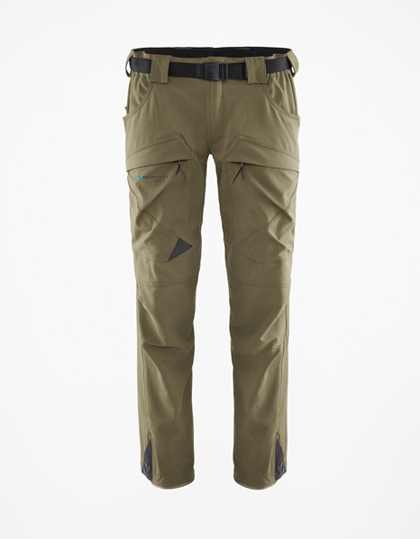 Klättermusen Gere 2.0 mountain hiking pants in the color green/olive green.